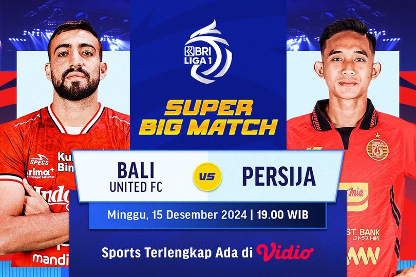 Link Live Streaming Big Match Bri Liga Bali United Vs Persija Di