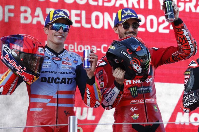Pecco Bagnaia Soal Setim dengan Marc Marquez: Tak Ada Rider Nomor Satu di Ducati, Mereka Selalu Adil