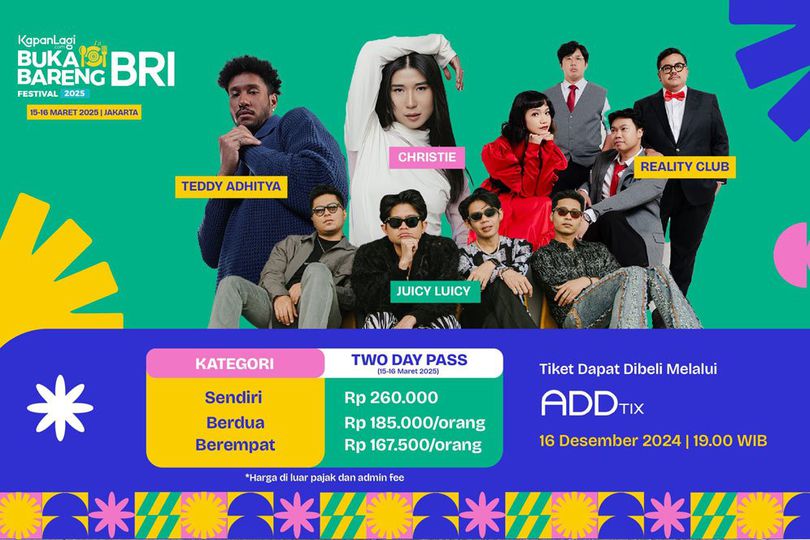 Ada Juicy Luicy hingga Reality Club, Inilah Line Up Phase 1 KapanLagi Buka Bareng BRI Festival 2025 Ada Juicy Luicy hingga Reality Club, Inilah Line Up Phase 1 KapanLagi Buka Bareng BRI Festival 2025