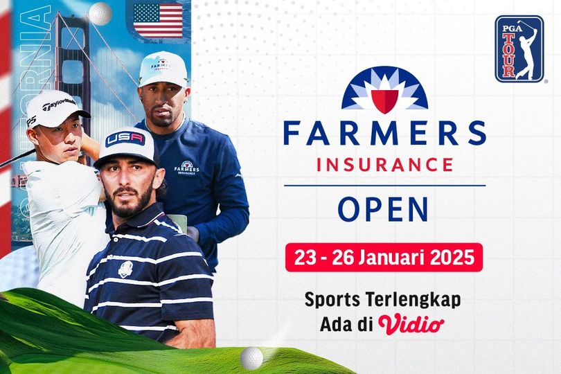 Jadwal dan Link Siaran Langsung PGA Tour 2025 - Farmers Insurance Open di Vidio