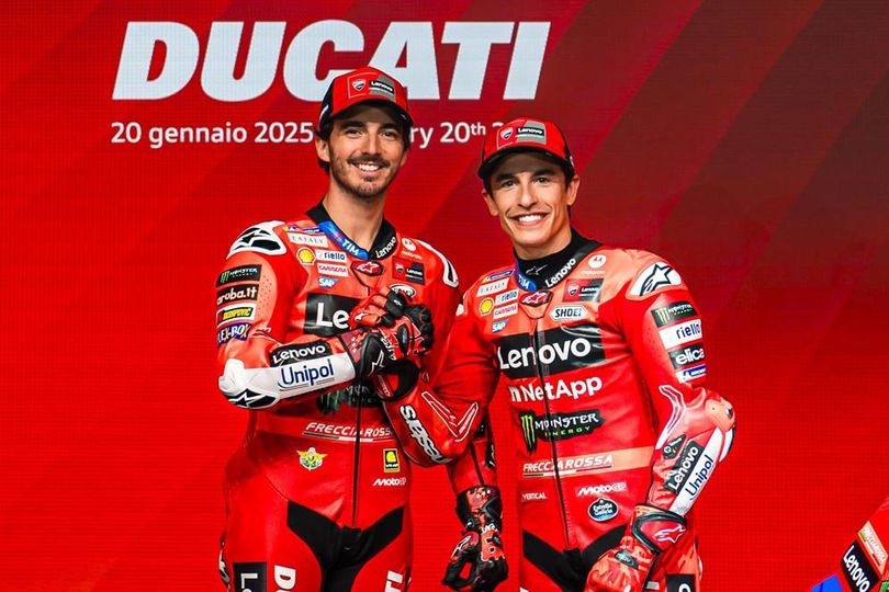 Gigi Dall'Igna Soal Pecco Bagnaia dan Marc Marquez Beda Gaya Balap: Nggak Masalah, Ducati Ahli Cari Solusinya