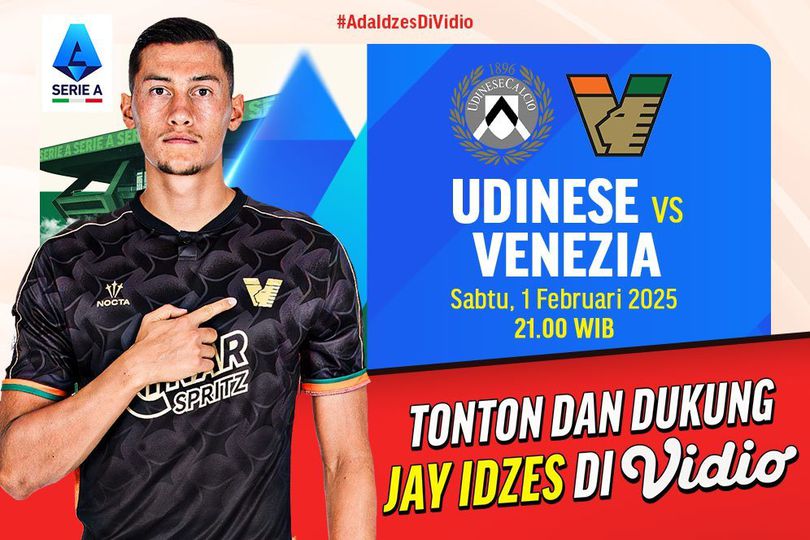 Link Live Streaming Liga Italia: Udinese vs Venezia di Vidio Pekan Ini Link Live Streaming Liga Italia: Udinese vs Venezia di Vidio Pekan Ini