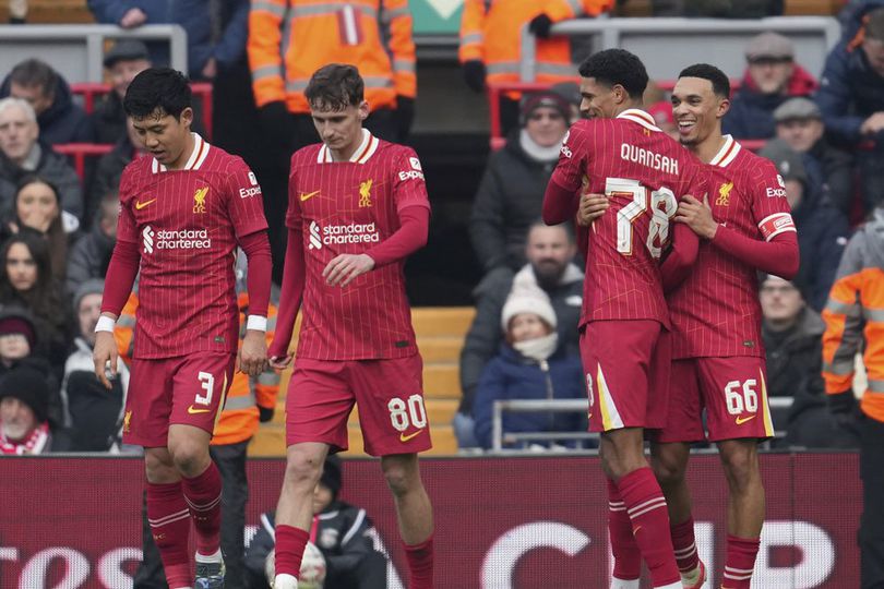 Hasil Liverpool vs Accrington Stanley: Skor 4-0