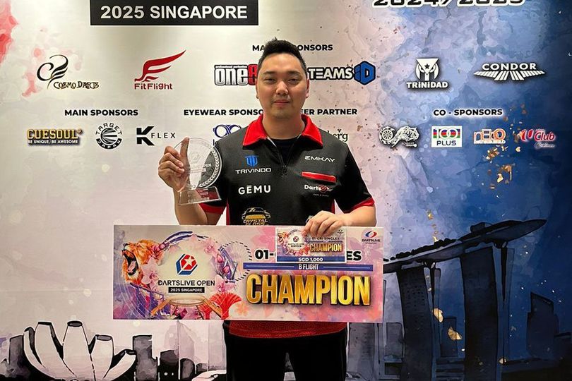 Kalahkan Wakil Tuan Rumah, Richard Kusmadi Sukses Juarai Dartslive Open 2025 Singapore