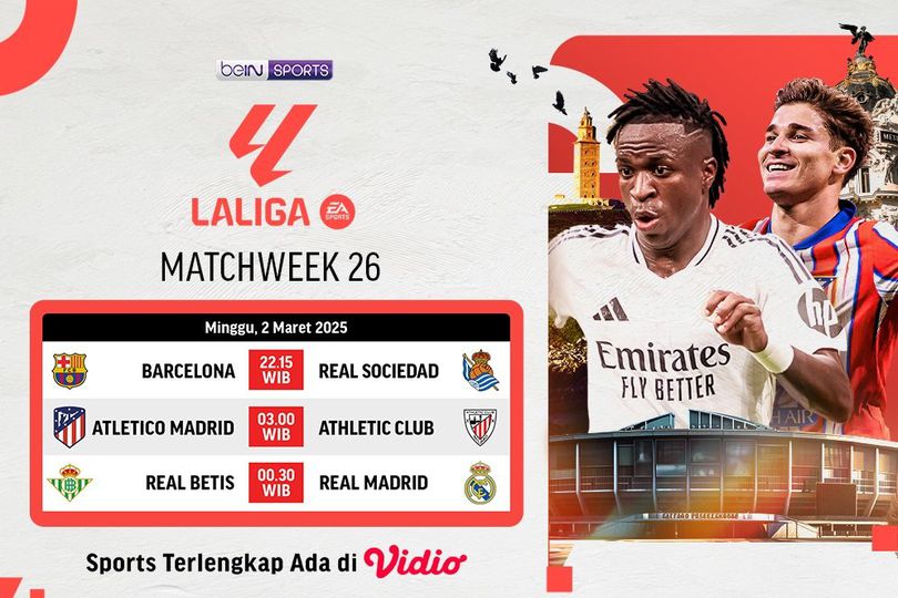 Jadwal Live Streaming La Liga 2024/25 di Vidio Pekan Ini