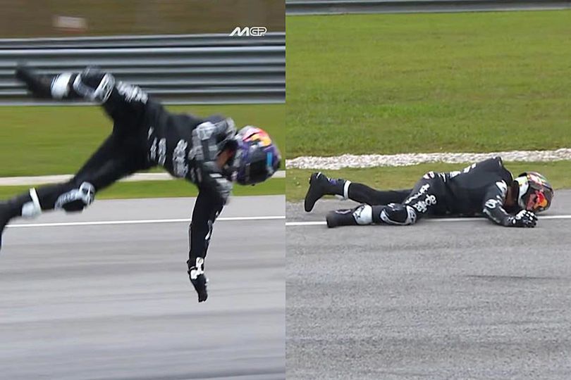 Video: Kecelakaan Hebat, Jorge Martin 'Terbang' di Tes Pramusim MotoGP Sepang 2025