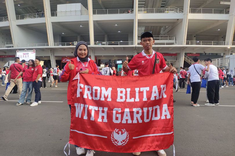 Cerita Suporter Asal Blitar: Tempuh Perjalanan Belasan Jam demi Nonton Timnas Indonesia Vs Bahrain di SUGBK