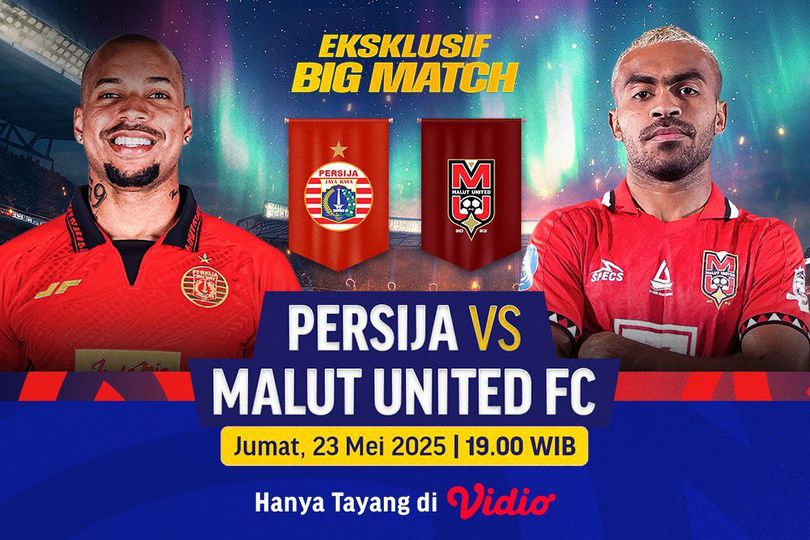 Link Live BRI Liga 1 2024/25: Persija vs Malut United Pekan ke 34 di Vidio Link Live BRI Liga 1 2024/25: Persija vs Malut United Pekan ke 34 di Vidio