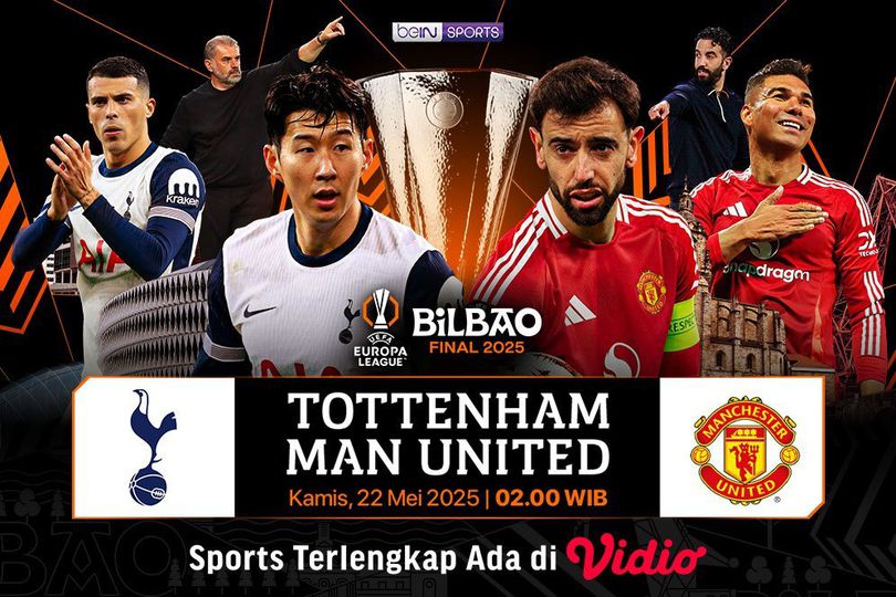 Sedang Berlangsung, Link Streaming Final Liga Europa 2024/25 Tottenham vs Manchester United di SCTV dan Vidio Sedang Berlangsung, Link Streaming Final Liga Europa 2024/25 Tottenham vs Manchester United di SCTV dan Vidio