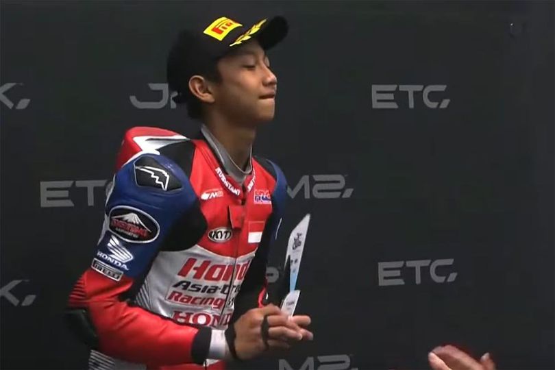 Hasil Race 1 European Talent Cup Portugal 2025: Kiandra Ramadhipa Naik Podium, Fernando Bojusa Menang