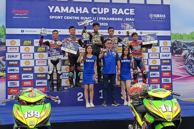 Hasil Yamaha Cup Race Riau 2025: Riyan Ananda Sukses Menangi Kelas Terpuncak Bebek 150cc 4T Tune Up Mix Expert Hasil Yamaha Cup Race Riau 2025: Riyan Ananda Sukses Menangi Kelas Terpuncak Bebek 150cc 4T Tune Up Mix Expert