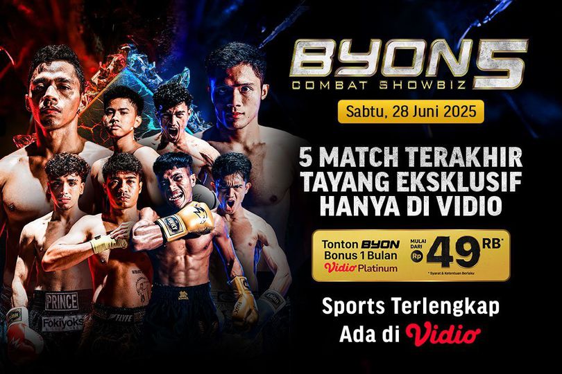 Link Live Streaming Byon Combat Showbiz 5 di Vidio Link Live Streaming Byon Combat Showbiz 5 di Vidio