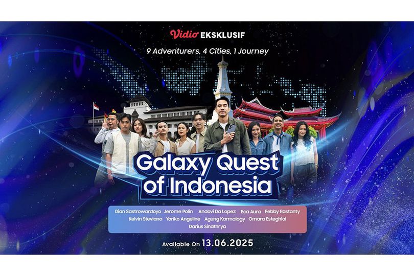 Vidio Launching Galaxy Quest of Indonesia, Reality Show Petualangan 9 Selebritis di 4 Kota