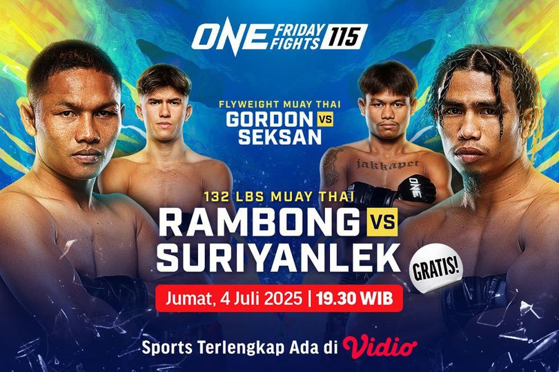 Siaran Langsung ONE Championship: ONE Friday Fights 115 Saksikan di Vidio