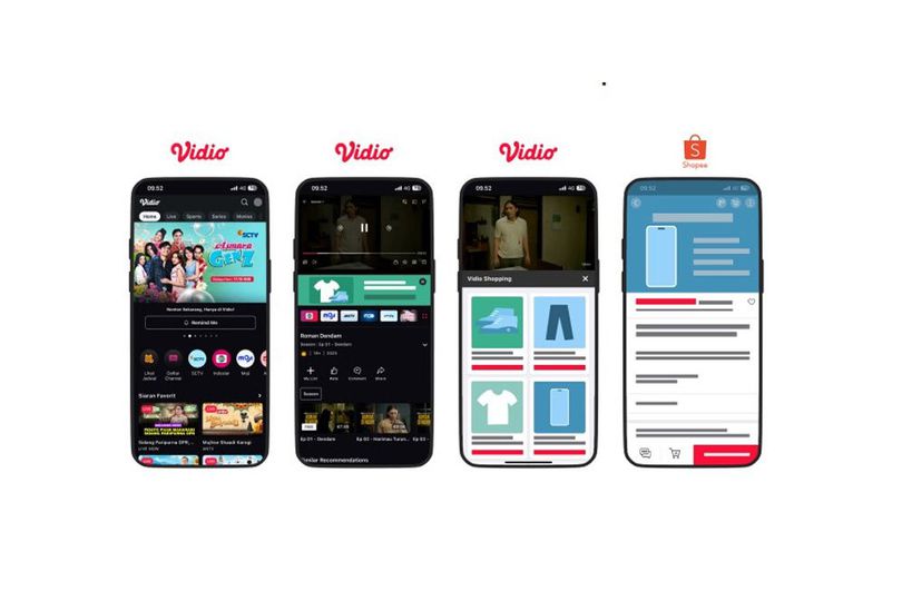 Kolaborasi dengan Shopee, Vidio Luncurkan Vidio Shopping di Indonesia