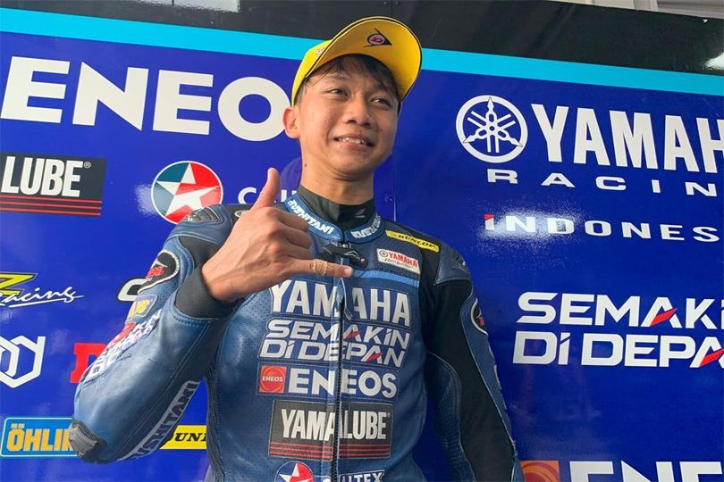 Aksi Comeback Wahyu Nugroho: Raih Pole Meski Jatuh di Kualifikasi, Naik Podium di Race 1 SS600 ARRC Mandalika 2025