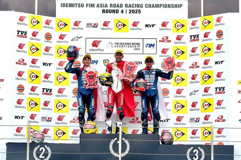 Start Urutan Delapan, Adenanta Putra Juara Race 1 SS600 ARRC 2025 Mandalika