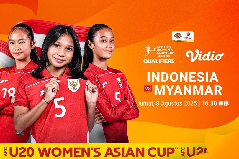 Nonton Siaran Langsung Kualifikasi Piala Asia Wanita U-20 2026 - Indonesia vs Myanmar di Vidio