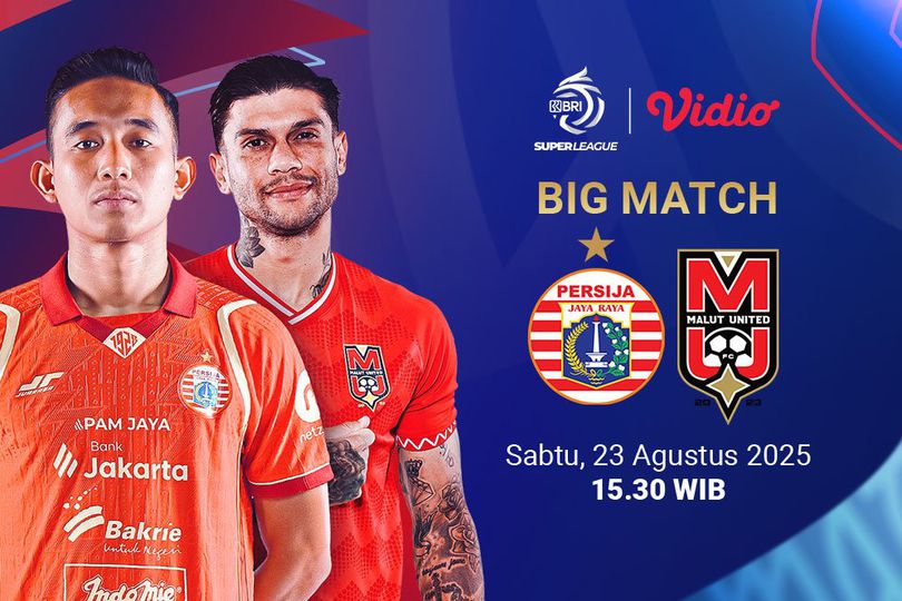 Link Live Streaming BRI Super League 2025/26 Persija vs Malut United: Eksklusif di Vidio