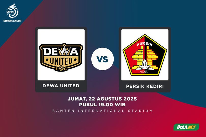 Head to Head Dewa United Vs Persik Kediri di BRI Super League: Banten Warriors Cari Pelampiasan, Macan Putih Unggul H2H
