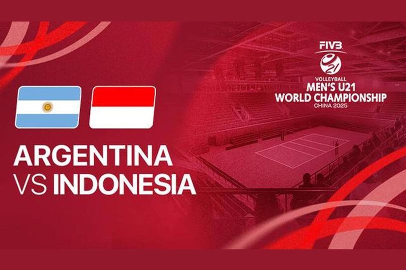 Nonton Live Streaming Argentina vs Indonesia di FIVB Putra U21 2025 di Vidio, 25 Agustus 2025