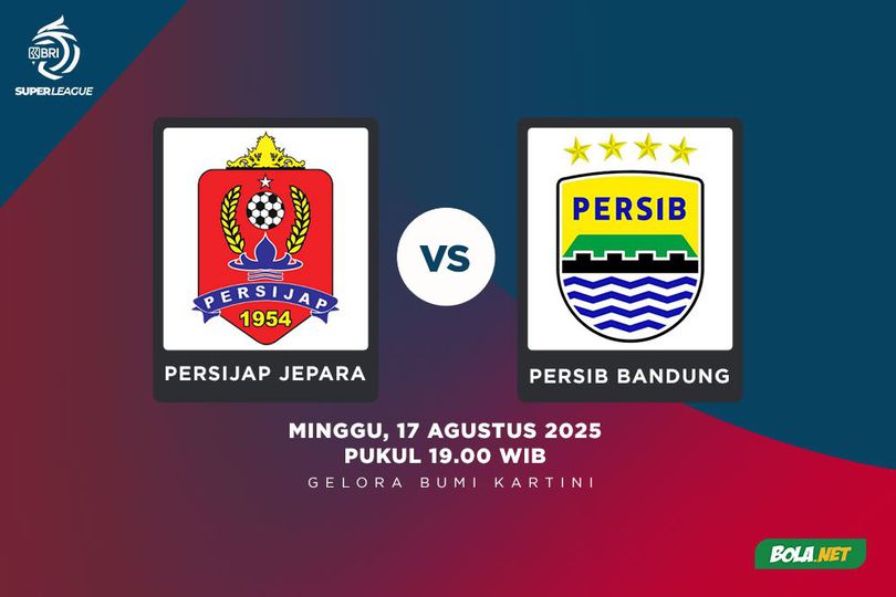 Prediksi BRI Super League: Persijap Jepara vs Persib Bandung 18 Agustus 2025