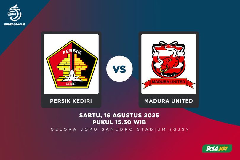 Prediksi BRI Super League: Persik Kediri vs Madura United 16 Agustus 2025