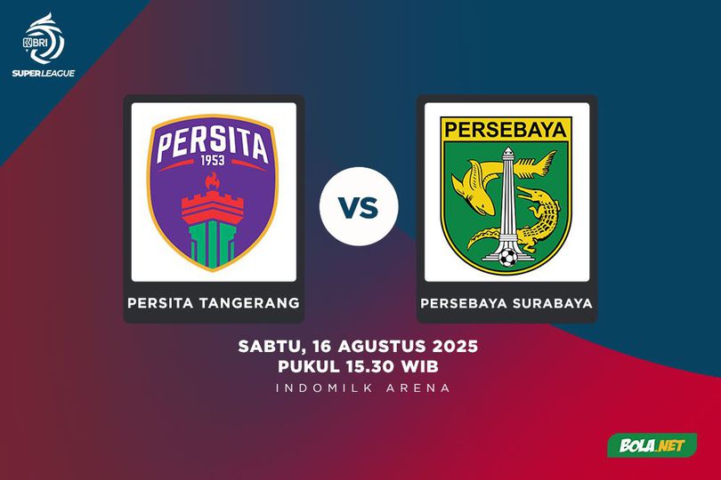 Prediksi BRI Super League: Persita Tangerang vs Persebaya Surabaya 16 Agustus 2025