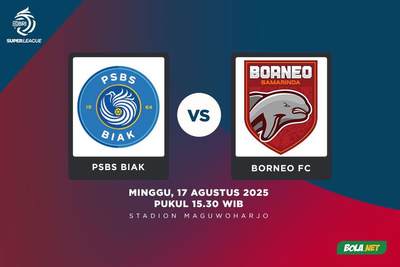 Prediksi BRI Super League: PSBS Biak vs Borneo FC 18 Agustus 2025