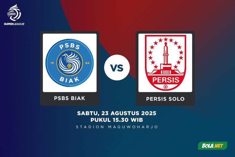 Prediksi BRI Super League: PSBS Biak vs Persis Solo 23 Agustus 2025 Prediksi BRI Super League: PSBS Biak vs Persis Solo 23 Agustus 2025