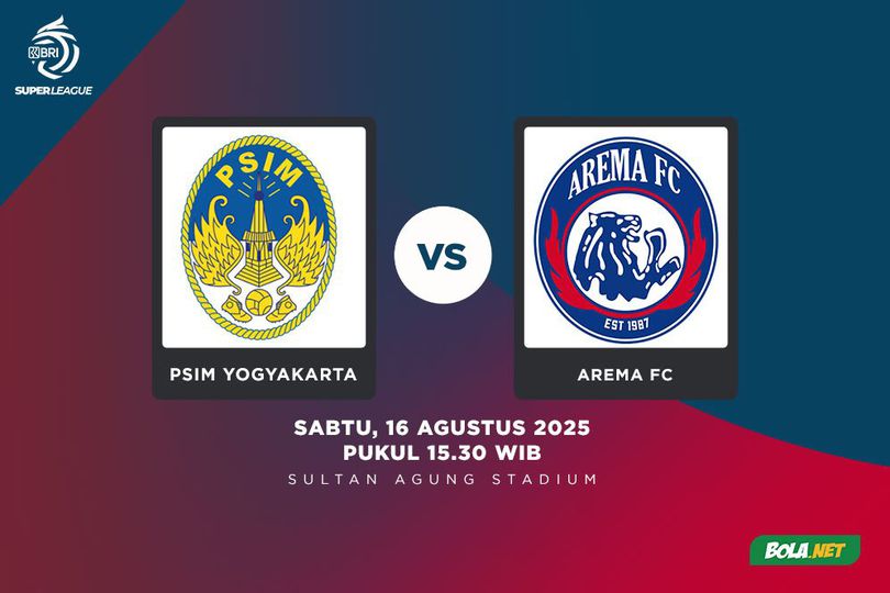 Head to Head PSIM vs Arema FC: Tuan Rumah Pede Usai Bungkam Persebaya, tapi Singo Edan Punya Rekor Superior! Head to Head PSIM vs Arema FC: Tuan Rumah Pede Usai Bungkam Persebaya, tapi Singo Edan Punya Rekor Superior!
