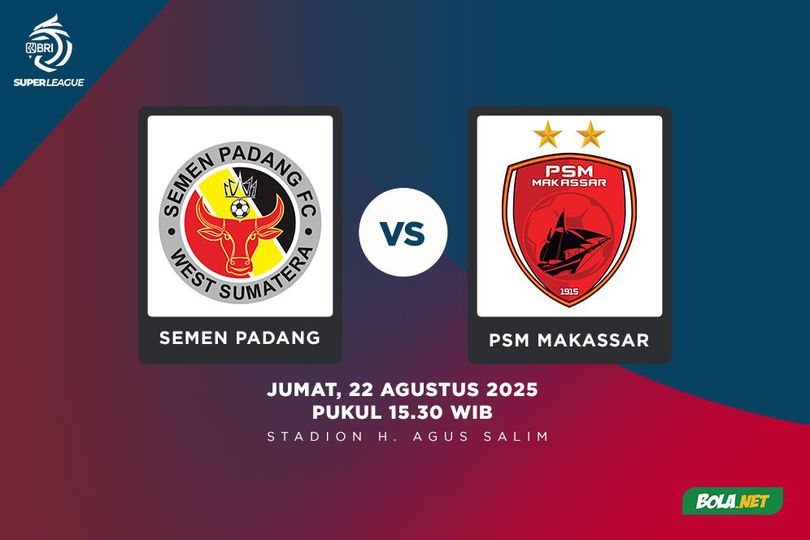 Ambisi Patahkan Rekor 6 Tahun Semen Padang vs Motivasi Tinggi PSM Makassar, Siapa Menang di Pekan 3 BRI Super League?