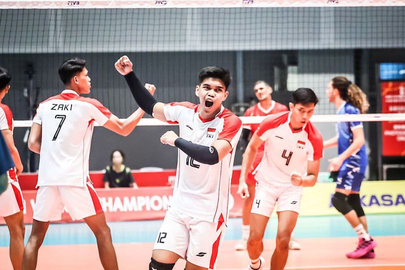 Hasil Kejuaraan Dunia Voli Putra U-21 2025: Timnas Indonesia Kalahkan Tunisia 3-1