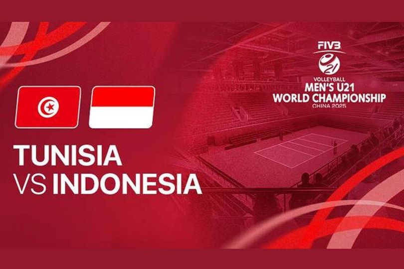Nonton Live Streaming Tunisia vs Indonesia di FIVB Putra U21 2025 di Vidio, 22 Agustus 2025