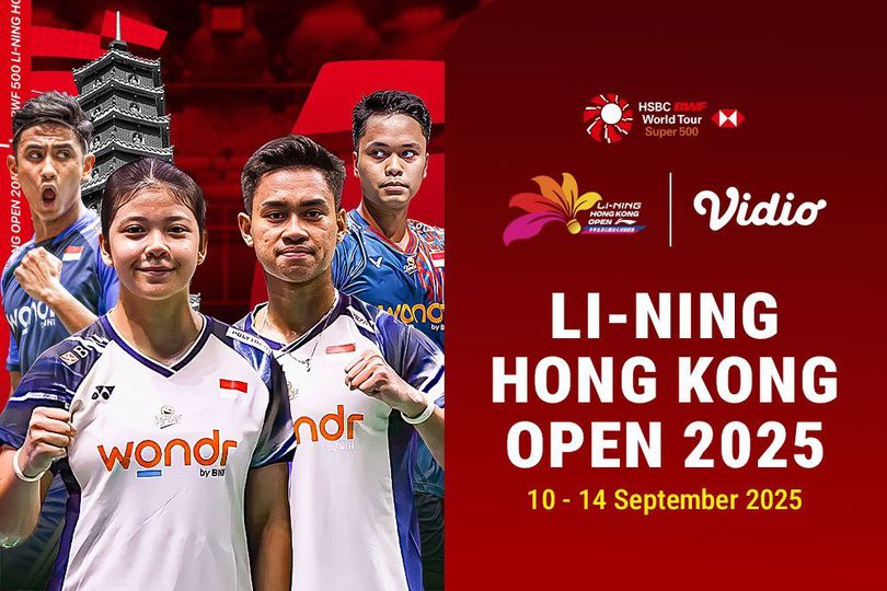 Saksikan Live Streaming Badminton Hong Kong Open 2025, Eksklusif di Vidio Saksikan Live Streaming Badminton Hong Kong Open 2025, Eksklusif di Vidio