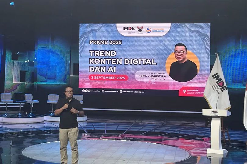Indra Yudhistira Buka-bukaan soal AI di Kuliah Perdana Institut Media Digital EMTEK: Perkembangannya Gila, Tapi Manusia Tetap Raja! Indra Yudhistira Buka-bukaan soal AI di Kuliah Perdana Institut Media Digital EMTEK: Perkembangannya Gila, Tapi Manusia Tetap Raja!