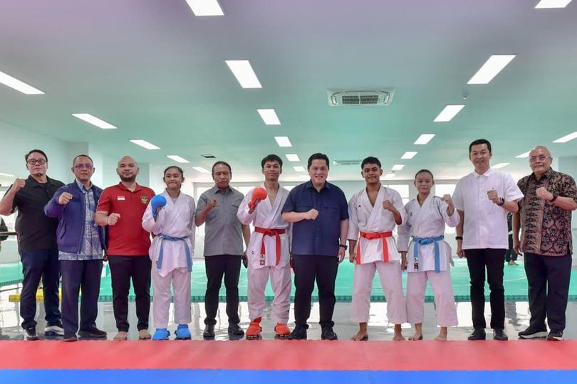 Erick Thohir Kunjungi 7 Cabor Sekaligus di Cibubur Youth Elite Sport Center: Kalian Harus Punya Mimpi Juara Olimpiade!