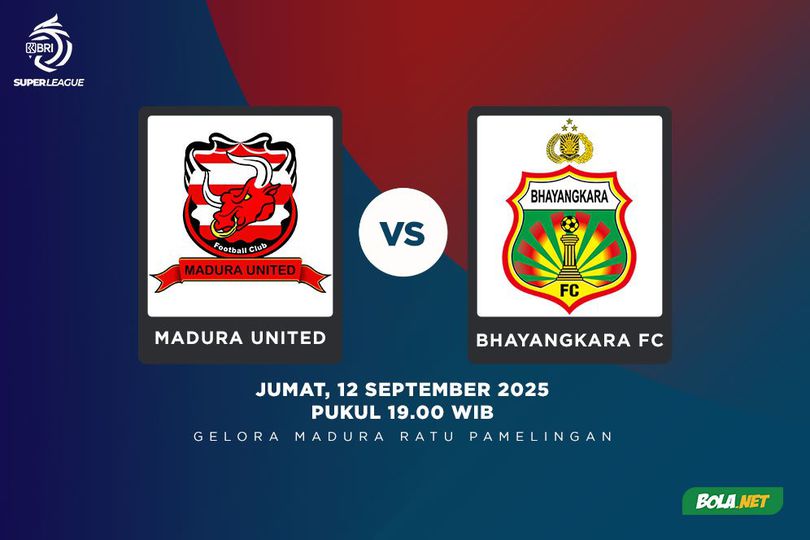 Prediksi BRI Super League: Madura United vs Bhayangkara FC 12 September 2025