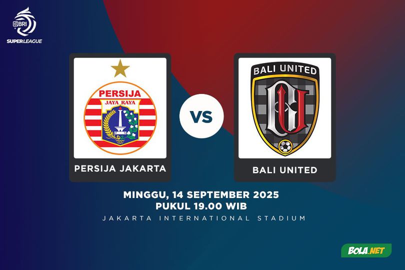 Link Live Streaming Persija Jakarta vs Bali United 14 September 2025 - BRI Super League