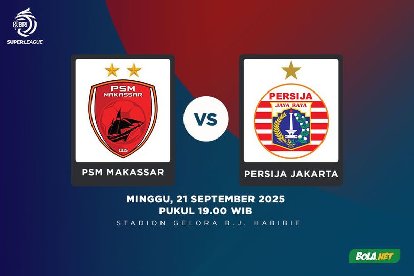 Prediksi BRI Super League: PSM Makassar vs Persija Jakarta 21 September 2025 Prediksi BRI Super League: PSM Makassar vs Persija Jakarta 21 September 2025