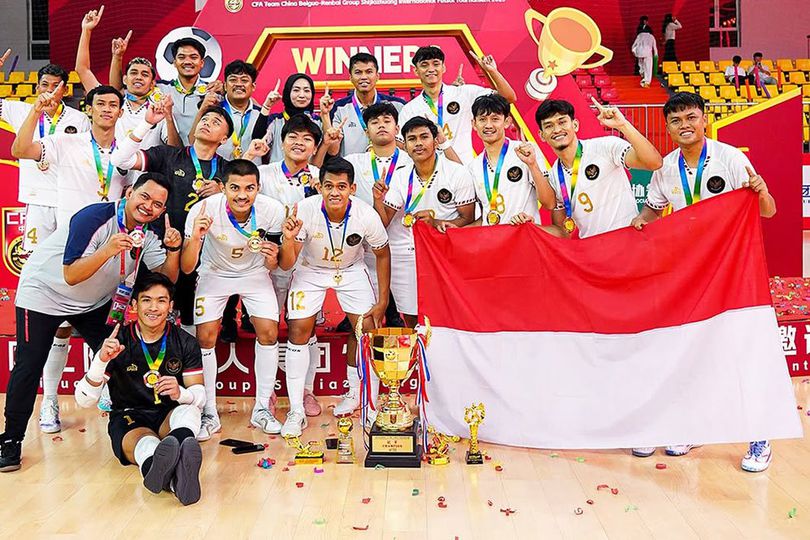 Sejarah Terukir, Timnas Futsal Indonesia Jadi Juara di China Usai Kalahkan Denmark