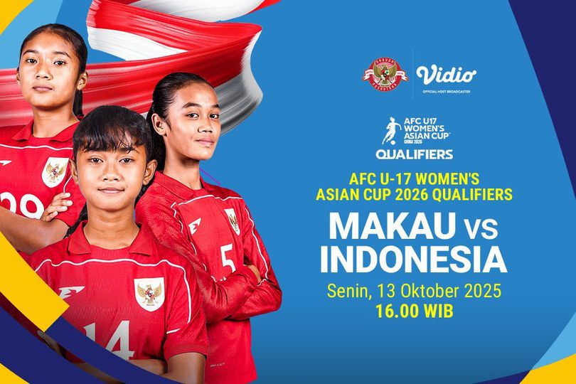 Saksikan dan Nonton Makau U-17 vs Timnas Indonesia Putri U-17 Kualifikasi Piala Asia U-17, Tayang di Vidio