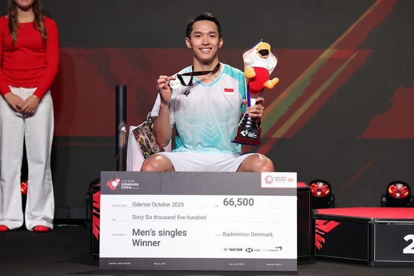Jonatan Christie Juarai Denmark Open 2025 Usai Sikat Shi Yu Qi, Fajar/Fikri Jadi Runner up Jonatan Christie Juarai Denmark Open 2025 Usai Sikat Shi Yu Qi, Fajar/Fikri Jadi Runner up
