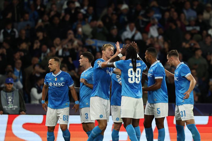 Dua Assist De Bruyne untuk Dua Gol Hojlund, Napoli Raih Kemenangan Perdana di Liga Champions