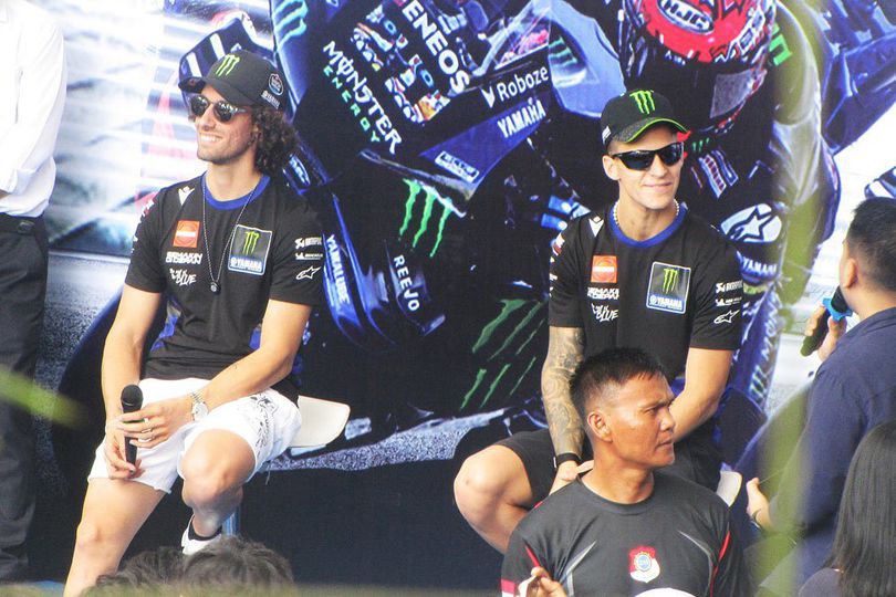 Tiba di Lombok, Fabio Quartararo dan Alex Rins Dukung Pembalap Indonesia Berlaga di MotoGP dan WorldSBK