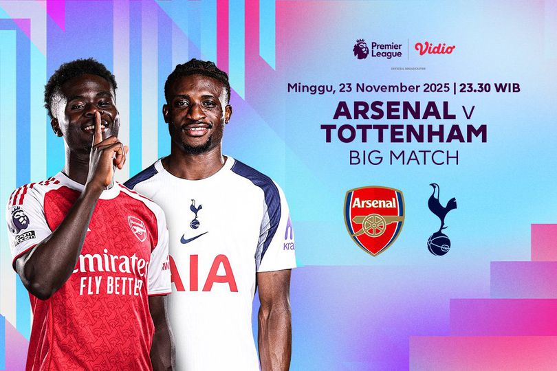 Nonton Liga Inggris: Arsenal vs Tottenham, Tayang Eksklusif di Vidio Nonton Liga Inggris: Arsenal vs Tottenham, Tayang Eksklusif di Vidio