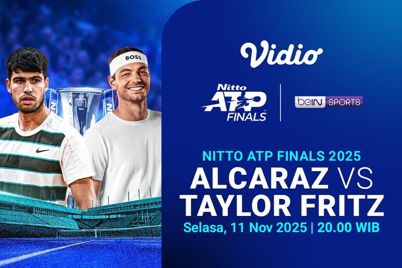 Saksikan dan Nonton Nitto ATP Finals 2025, Eksklusif di Vidio