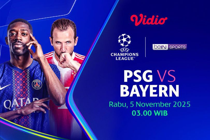 Saksikan dan Nonton Liga Champions: PSG vs Bayern Munchen Eksklusif Tayang di Vidio