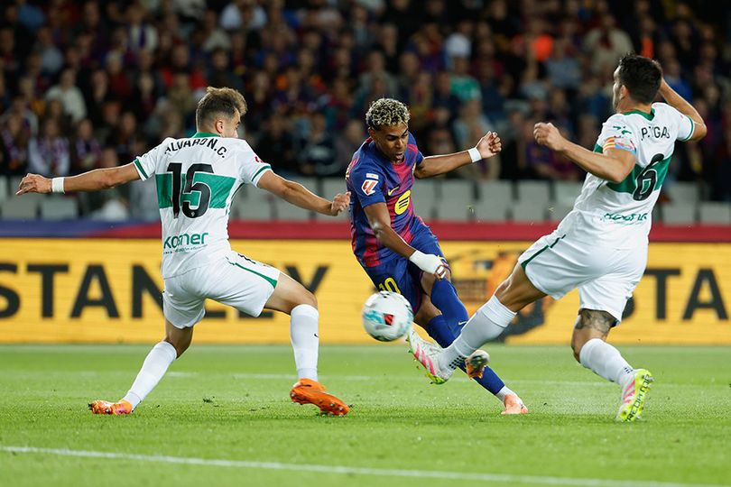 Lamine Yamal Dekati Rekor Gol Kylian Mbappe Setelah Bersinar Lawan Elche