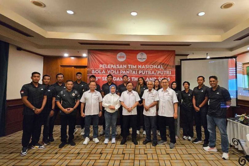 PP PBVSI Lepas Timnas Voli Pantai Putra dan Putri ke SEA Games 2025: Pasang Target Emas dan Perak PP PBVSI Lepas Timnas Voli Pantai Putra dan Putri ke SEA Games 2025: Pasang Target Emas dan Perak